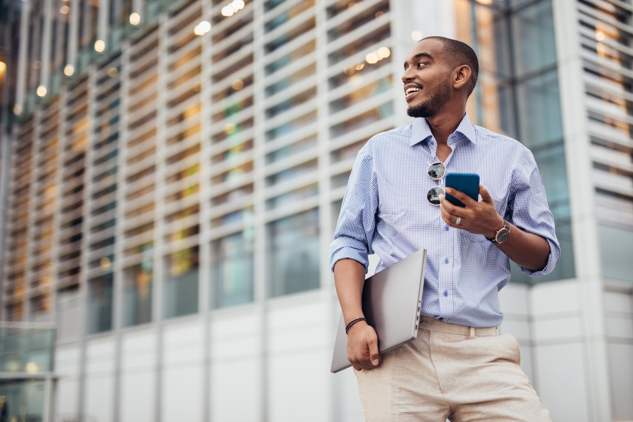 Young black businessman